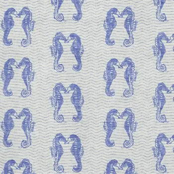 9' X 12' Blue And Ivory Geometric Washable Area Rug With UV Protection