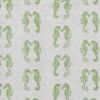 3' X 5' Green And Ivory Geometric Washable Area Rug With UV Protection