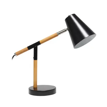 16" Black Metal Table Lamp