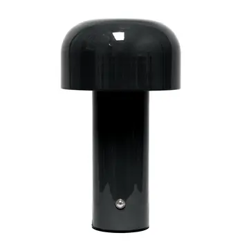8" Black Metal Table Lamp