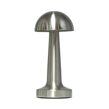 9" Silver Metal Lighthouse Table Lamp