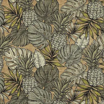 5' X 8' Khaki Gray And Yellow Geometric Washable Area Rug With UV Protection