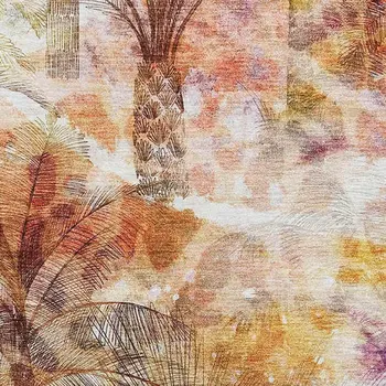8' X 10' Rainbow And Ivory Geometric Washable Area Rug With UV Protection