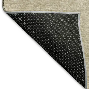 3' X 5' Red Green And Beige Geometric Washable Area Rug With UV Protection