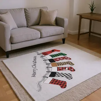 9' X 12' Gray Red And Green Geometric Washable Area Rug With UV Protection