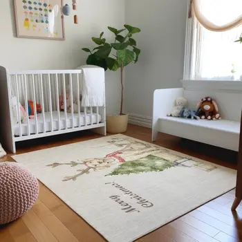 8' X 10' Taupe Green And Gray Animal Print Washable Area Rug With UV Protection