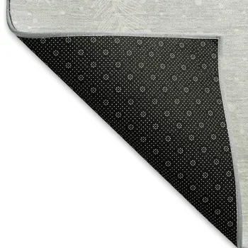 10' X 14' Gray And Ivory Animal Print Washable Area Rug With UV Protection