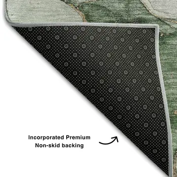 3' X 5' Beige And Taupe Abstract Washable Area Rug With UV Protection