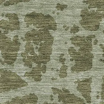 8' X 10' Olive Green And Gray Abstract Washable Area Rug With UV Protection