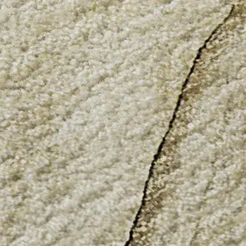 8' X 10' Beige And Ivory Abstract Washable Area Rug With UV Protection