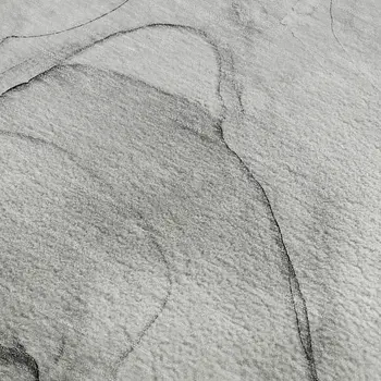 9' X 12' Gray And Charcoal Abstract Washable Area Rug With UV Protection