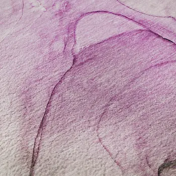 9' X 12' Pink And Ivory Abstract Washable Area Rug With UV Protection