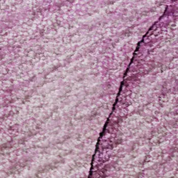 9' X 12' Pink And Ivory Abstract Washable Area Rug With UV Protection