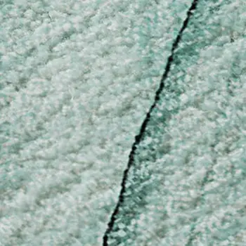 9' X 12' Teal And Ivory Abstract Washable Area Rug With UV Protection