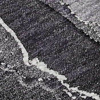 8' X 10' Purple And Charcoal Abstract Washable Area Rug With UV Protection