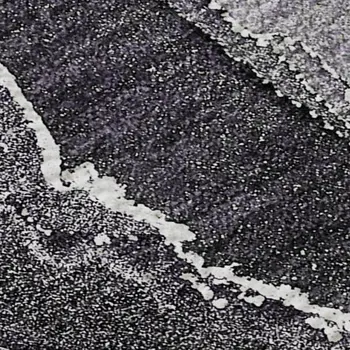 9' X 12' Purple And Charcoal Abstract Washable Area Rug With UV Protection