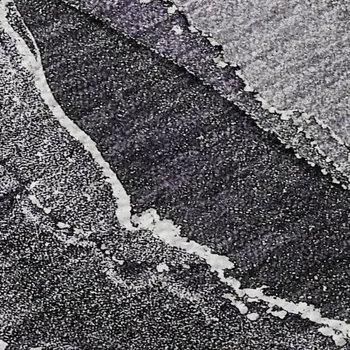 9' X 12' Purple And Charcoal Abstract Washable Area Rug With UV Protection