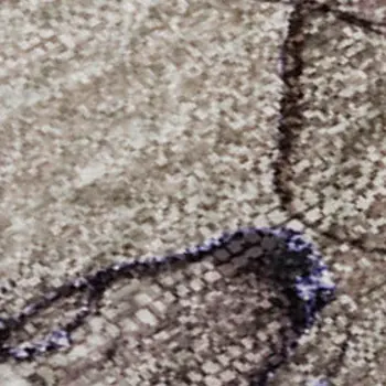5' X 8' Purple And Gray Abstract Washable Area Rug With UV Protection
