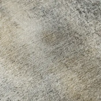 10' X 14' Beige And Ivory Abstract Washable Area Rug With UV Protection