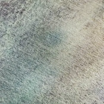 3' X 5' Blue Purple And Ivory Abstract Washable Area Rug With UV Protection