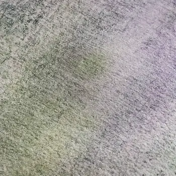 8' X 10' Purple And Green Abstract Washable Area Rug With UV Protection