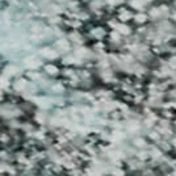 3' X 5' Teal And Ivory Abstract Washable Area Rug With UV Protection