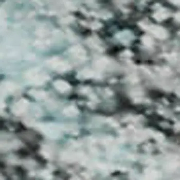 5' X 8' Teal And Ivory Abstract Washable Area Rug With UV Protection
