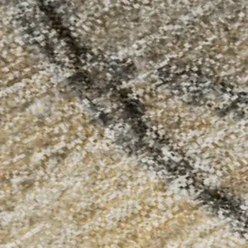 9' X 12' Beige Brown And Ivory Abstract Washable Area Rug With UV Protection