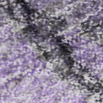 3' X 5' Purple Gray And Ivory Abstract Washable Area Rug With UV Protection