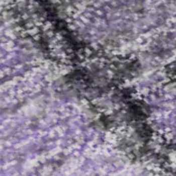 5' X 8' Purple Gray And Ivory Abstract Washable Area Rug With UV Protection