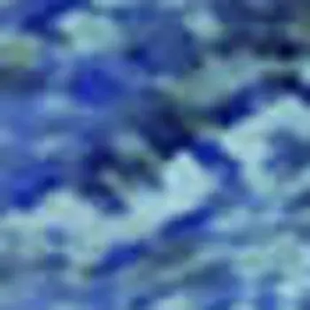 9' X 12' Blue And Ivory Abstract Washable Area Rug With UV Protection