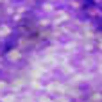 8' X 10' Purple And Ivory Abstract Washable Area Rug With UV Protection