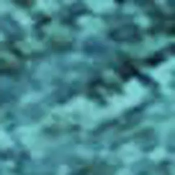 10' X 14' Teal And Ivory Abstract Washable Area Rug With UV Protection