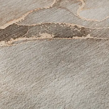 9' X 12' Taupe And Ivory Abstract Washable Area Rug With UV Protection