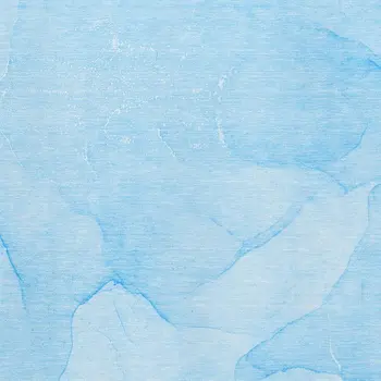 3' X 5' Blue And Ivory Abstract Washable Area Rug With UV Protection