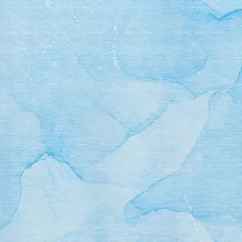 9' X 12' Blue And Ivory Abstract Washable Area Rug With UV Protection