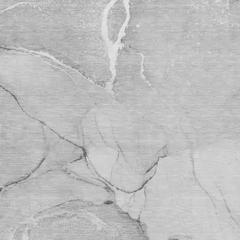 3' X 5' Gray And Ivory Abstract Washable Area Rug With UV Protection
