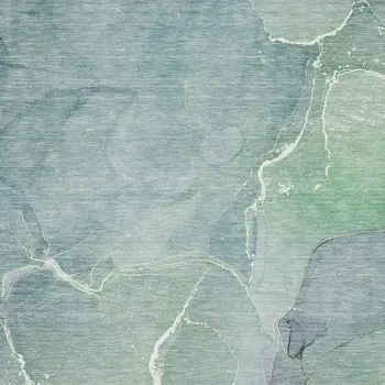 10' X 14' Teal And Ivory Abstract Washable Area Rug With UV Protection