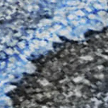 10' X 14' Navy Blue And Ivory Abstract Washable Area Rug With UV Protection