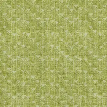 10' X 14' Fern Green And Ivory Geometric Washable Area Rug With UV Protection