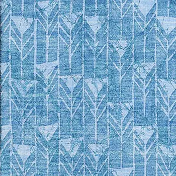 5' X 8' Blue And Ivory Geometric Washable Area Rug With UV Protection