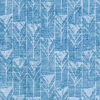 8' X 10' Blue And Ivory Geometric Washable Area Rug With UV Protection