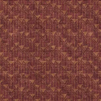 8' X 10' Burgundy And Brown Geometric Washable Area Rug With UV Protection