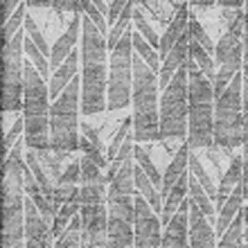 10' X 14' Gray And Ivory Geometric Washable Area Rug With UV Protection