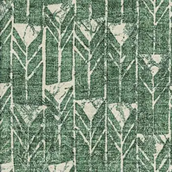 8' X 10' Green And Ivory Geometric Washable Area Rug With UV Protection