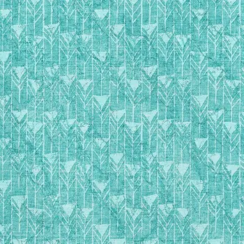 5' X 8' Teal And Ivory Geometric Washable Area Rug With UV Protection