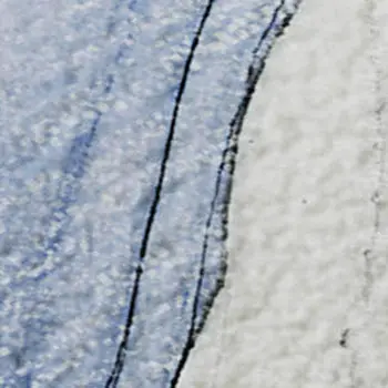 8' X 10' Blue And Ivory Abstract Washable Area Rug With UV Protection