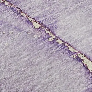 3' X 5' Purple Blue And Ivory Abstract Washable Area Rug With UV Protection