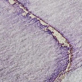 5' X 8' Purple Blue And Ivory Abstract Washable Area Rug With UV Protection