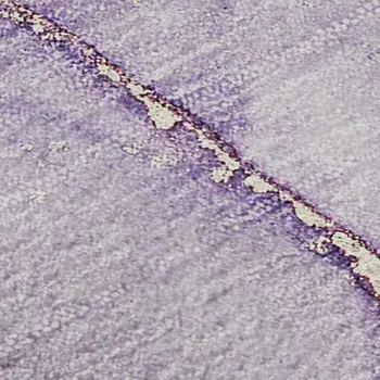 8' X 10' Purple Blue And Ivory Abstract Washable Area Rug With UV Protection